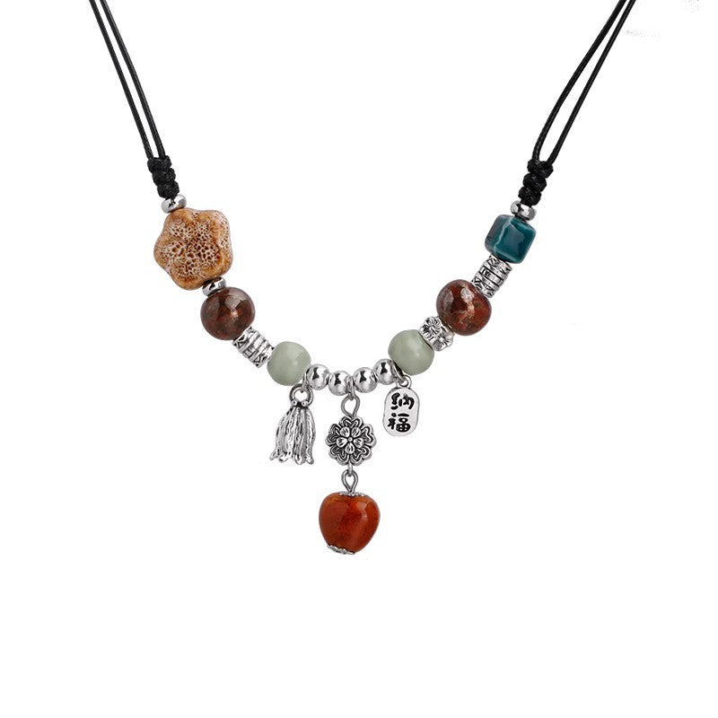 Love Ceramic Beaded Necklace