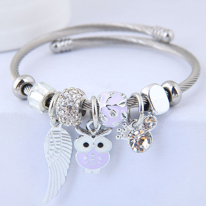 Angel Wings Pendant Bracelet