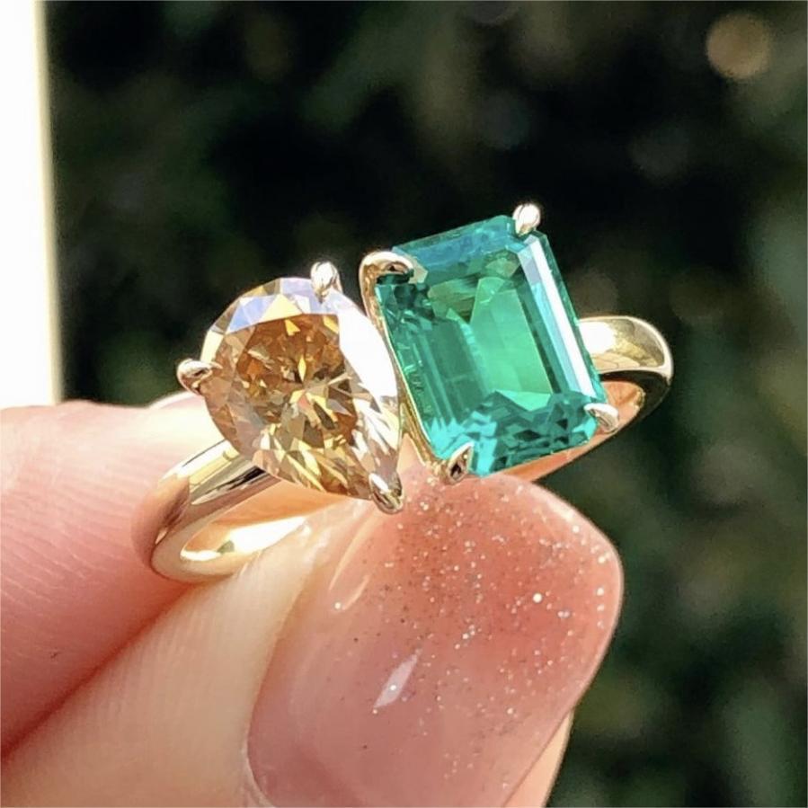 Square Stone Ring
