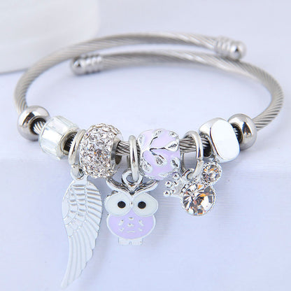Angel Wings Pendant Bracelet