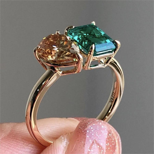 Square Stone Ring