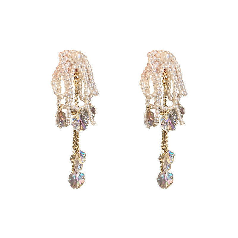 Long Pearl Earrings
