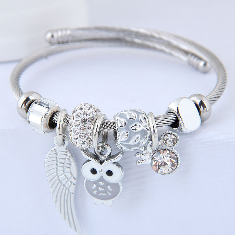 Angel Wings Pendant Bracelet