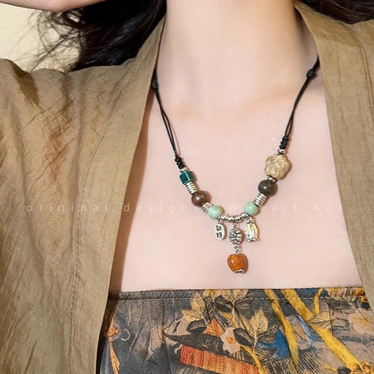 Love Ceramic Beaded Necklace