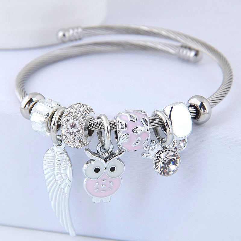 Angel Wings Pendant Bracelet