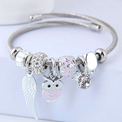 Angel Wings Pendant Bracelet